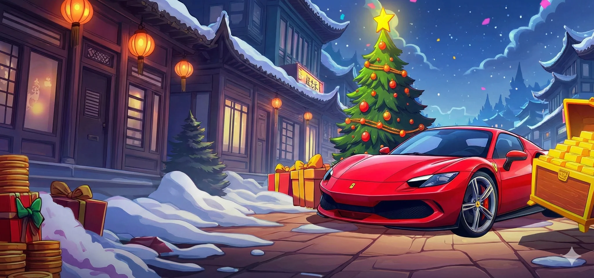 Новогодний баннер Vavada